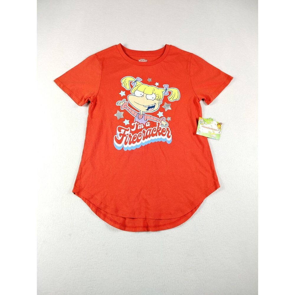 Nickelodeon Shirt Girls Small Red Angelica Pickles Rugrats‎ Animated Cartoons